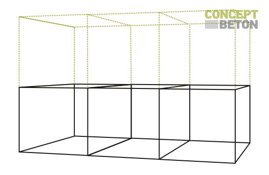 Reihengaragen zweigeschossig