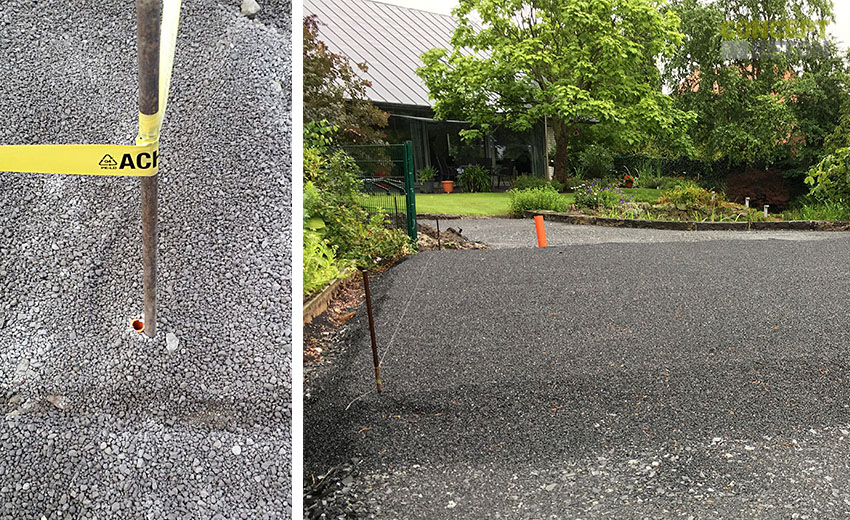 Position und Höhe der Gründungsfläche